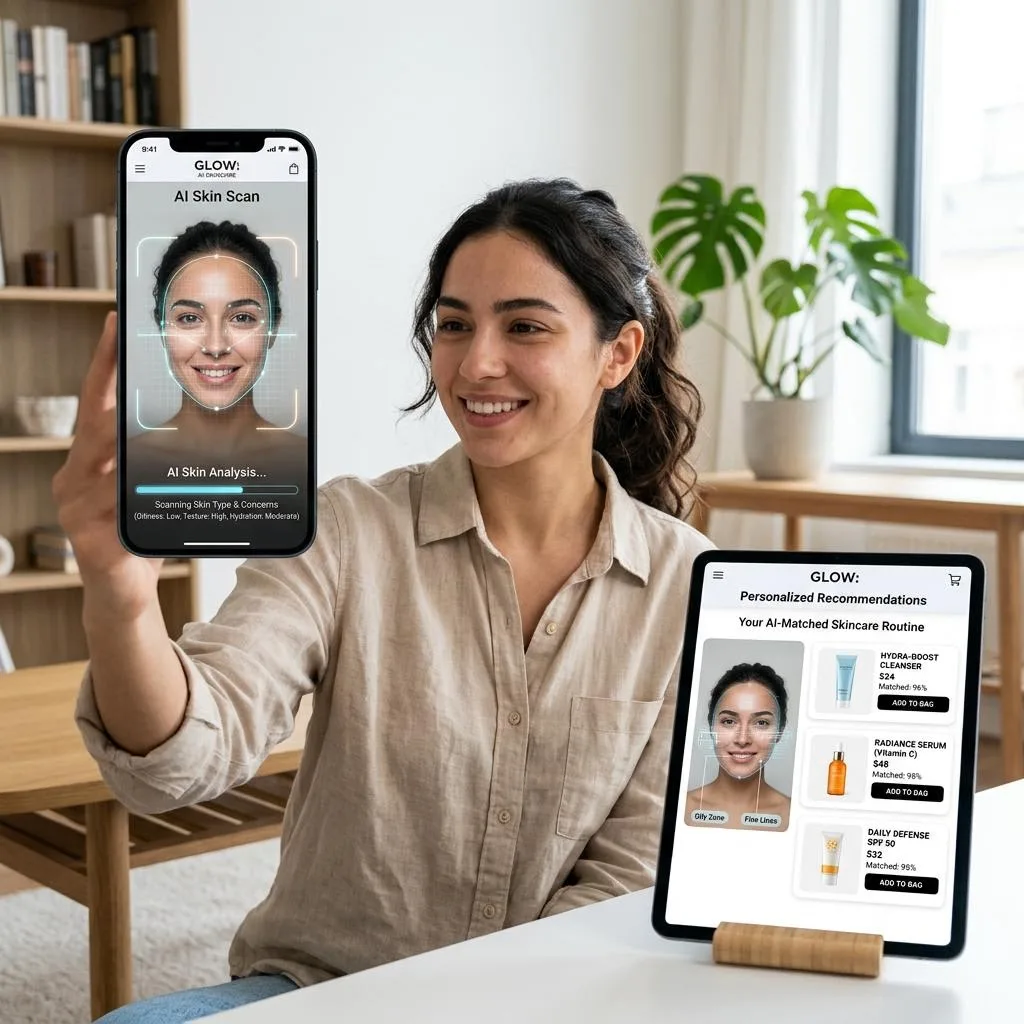 Skincare Product Recommendation Software Powered by AI Skin Analysis